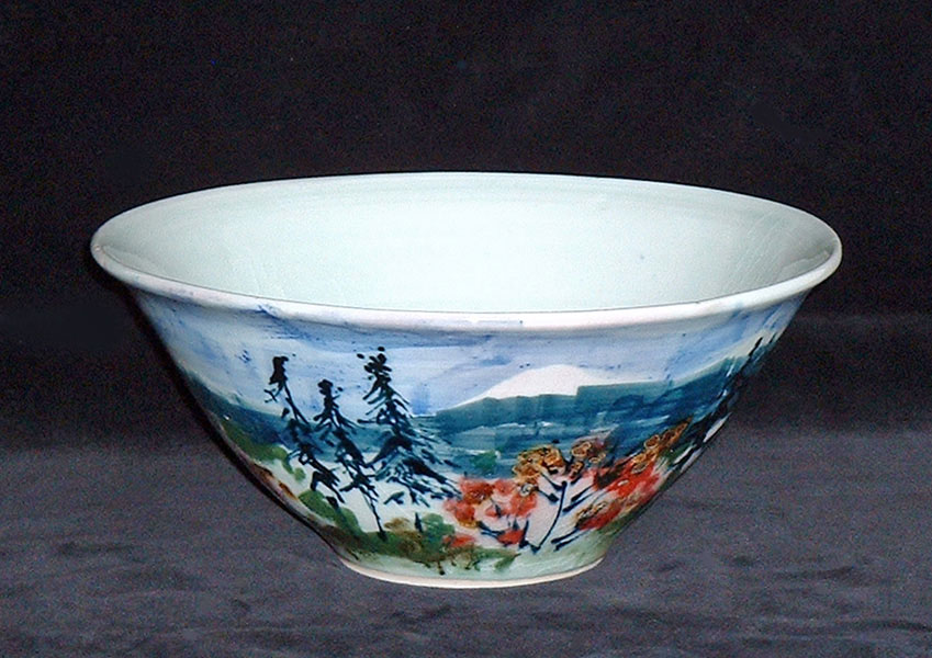porcelain decorated bowl