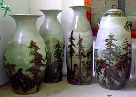 4 tree pots