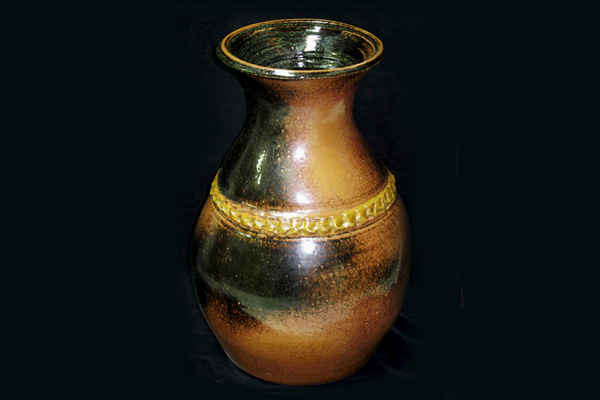 large temmoku vase